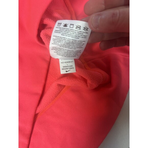 Nike Therma-FIT All Time Fleece Performance Sweatshirt Women's Large Hot Pink - Picture 7 of 11